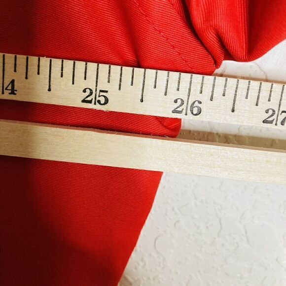 US Polo Assn  Red Lined Zip-Up All-Weather Windbreaker Jacket Sz L‎ - Picture 12 of 13